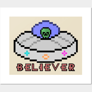 UFO Believer Posters and Art